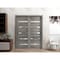 Sartodoors Sliding Closet Bypass Doors 64 x 80in, Quadro 4445 Nebraska Grey W/ Frosted Glass, Sturdy Rails QUADRO4445DBD-NEB-64 - alternate 6
